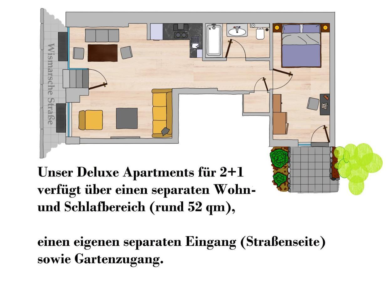 Apartments Zur Alten Konditorei ชเวียรีน ภายนอก รูปภาพ