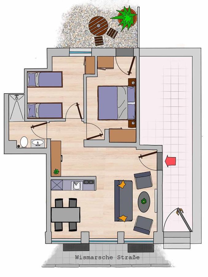 Apartments Zur Alten Konditorei ชเวียรีน ภายนอก รูปภาพ